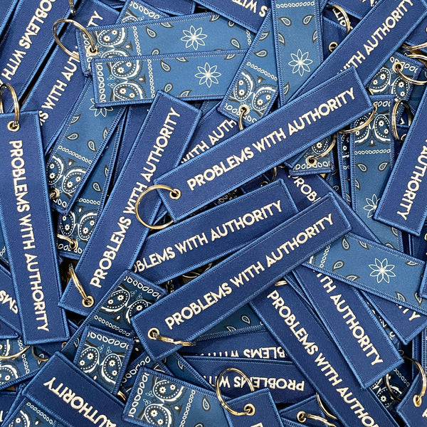 Bandana Print Key Chain - Blue – VIGILANTE® Official Store