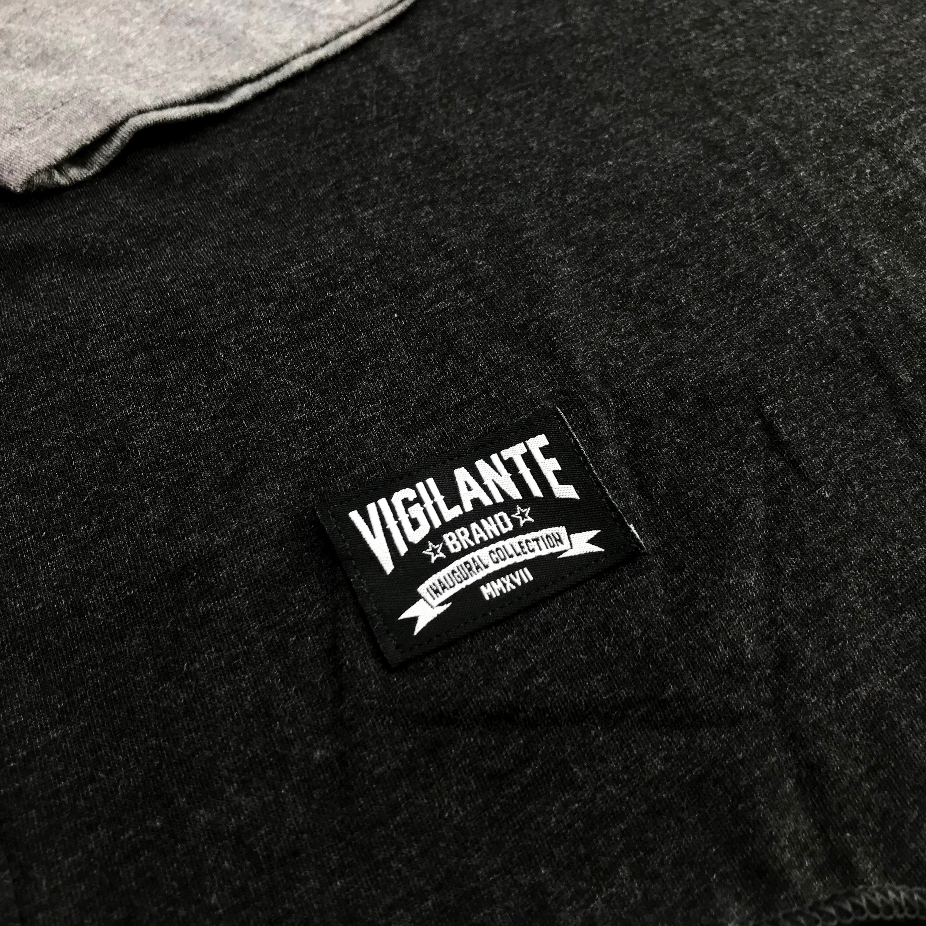 San Francisco Chinese Heritage Raglan Tee - Black/Grey