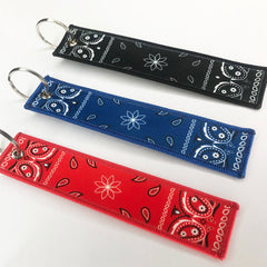 Bandana Print Key Chain