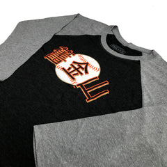 San Francisco Chinese Heritage Raglan Tee - Black/Grey